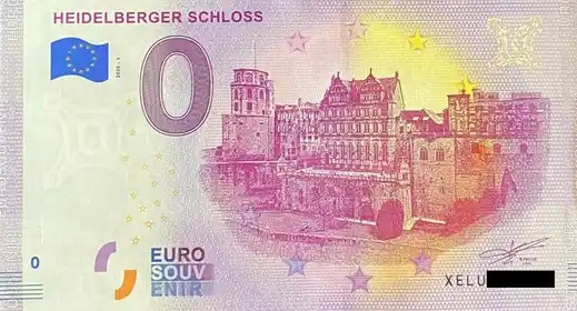 0€ banknote HEIDELBERGER SCHLOSS