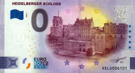 0€ banknote HEIDELBERGER SCHLOSS