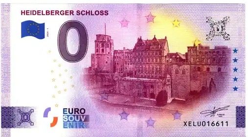 0€ banknote HEIDELBERGER SCHLOSS