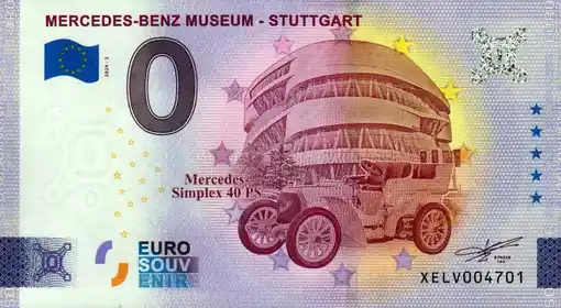 Billete de 0€ MERCEDES-BENZ MUSEUM - STUTTGART