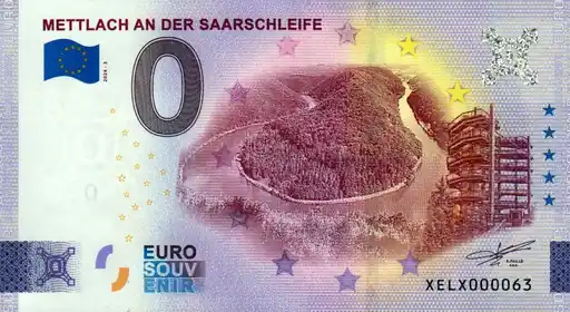 0€-Schein METTLACH AN DER SARRSCHLEIFE
