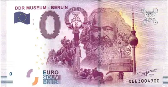 Banconota da 0€ DDR MUSEUM - BERLIN