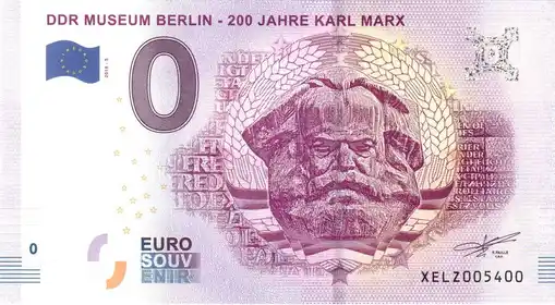 Billet 0€ DDR MUSEUM BERLIN - 200 JAHRE KARL MARX