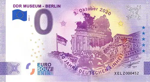 Billete de 0€ DDR MUSEUM - BERLIN