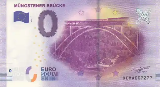 Billete de 0€ MÜNGSTENER BRÜCKE