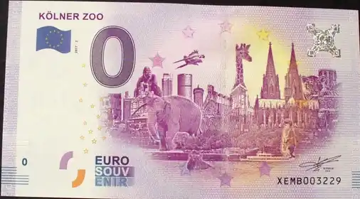 0€ banknote KÖLNER ZOO