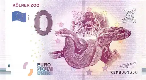 Banconota da 0€ KÖLNER ZOO