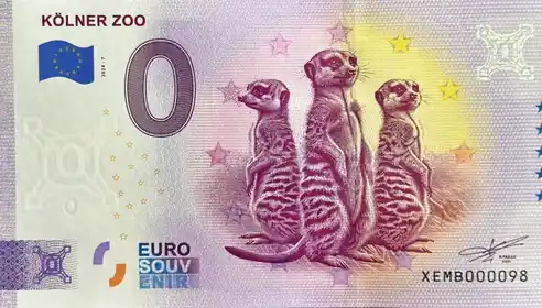 0€ banknote KÖLNER ZOO