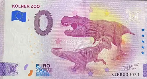 0€ banknote KÖLNER ZOO