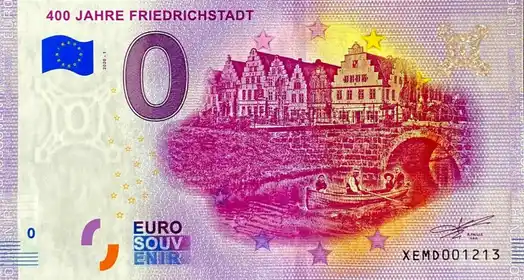 0€ banknote 400 JAHRE FRIEDRICHSTADT