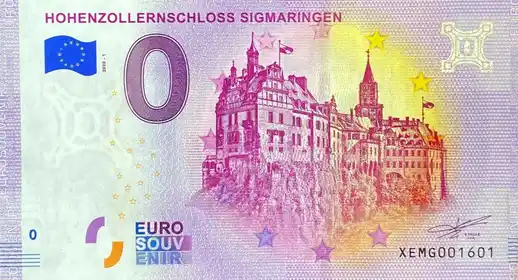 Banconota da 0€ HOHENZOLLERNSCHLOSS SIGMARINGEN