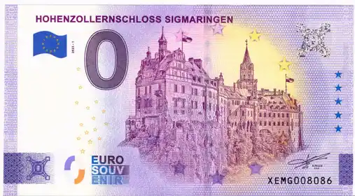 0€ banknote HOHENZOLLERNSCHLOSS SIGMARINGEN