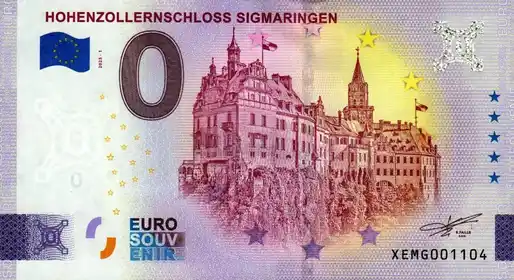 0€ banknote HOHENZOLLERNSCHLOSS SIGMARINGEN