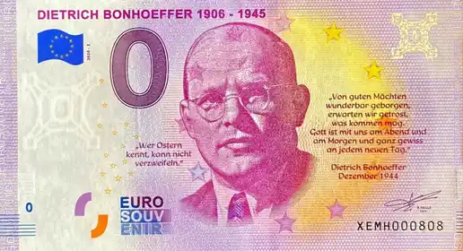 0€-Schein DIETRICH BONHOEFFER 1906-1945