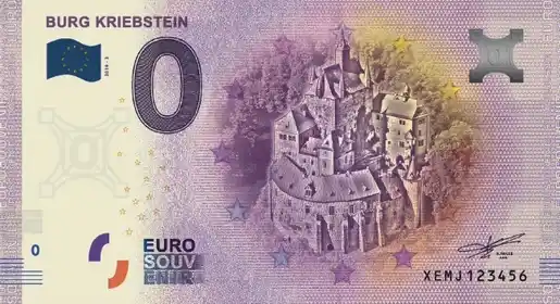 Billete de 0€ BURG KRIEBSTEIN