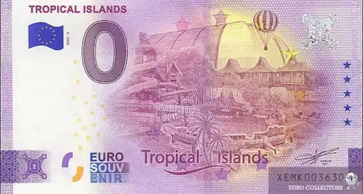 Billete de 0€ TROPICAL ISLANDS