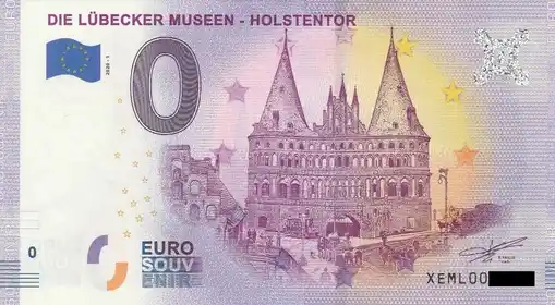 0€-Schein DIE LÜBECKER MUSEEN - HOLSTENTOR