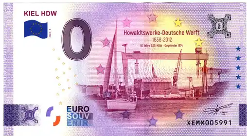 0€ banknote KIEL HDV