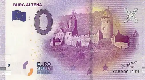 Banconota da 0€ BURG ALTENA