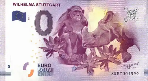 0€ banknote WILHELMA STUTTGART