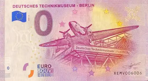 Billete de 0€ DEUTSCHES TECHNIKMUSEUM - BERLIN