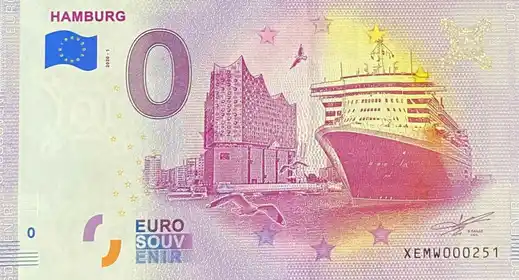 0€ banknote HAMBURG