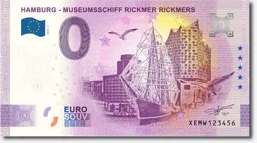 Billet 0€ HAMBURG - MUSEUMSSCHIFF RICKMER RICKMERS