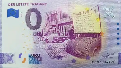 0€-Schein DER LETZTE TRABANT