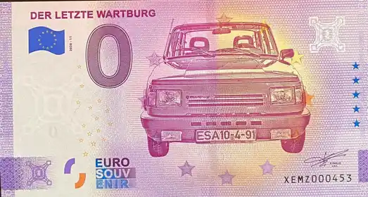 Banconota da 0€ DER LETZTE WARTBURG