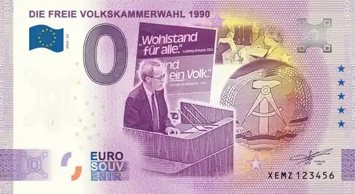 Billet 0€ DIE FREIE VOLKSKAMMERWAHL 1990