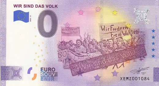 0€-Schein WIR SIND DAS VOLK