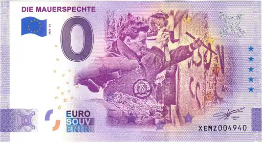 Banconota da 0€ DIE MAUERSPECHTE