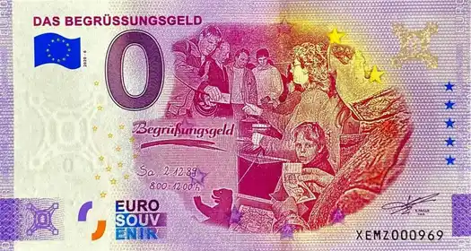 0€-Schein DAS BEGRÜSSUNGSGELD