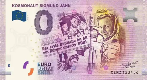 Banconota da 0€ KOSMONAUT SIGMUND JÄHN