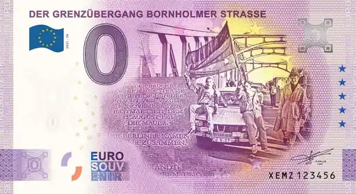 Billete de 0€ DER GRENZÜBERGANG BORNHOLMER STRASSE