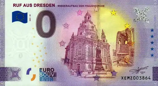 Billet 0€ RUF AUS DRESDENWIEDERAUFBAU DER FRAUENKIRCHE