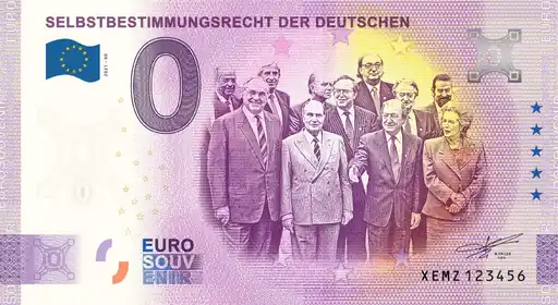 0€ banknote SELBSTBESTIMMUNGSRECHT DER DEUTSCHEN