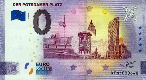 0€-Schein DER POTSDAMER PLATZ