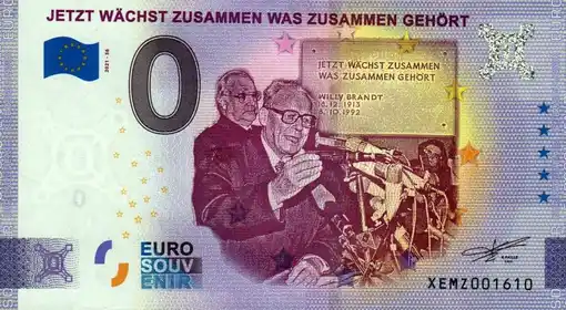 Billet 0€ JETZT WÄCHST ZUSAMMEN WAS ZUSAMMEN GEHÖRT