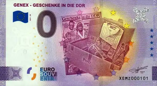 Billete de 0€ GENEX - GESCHENKE IN DIE DDR