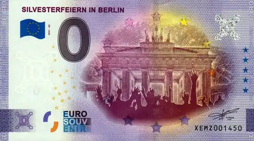 0€ banknote SILVESTERFEIERN IN BERLIN