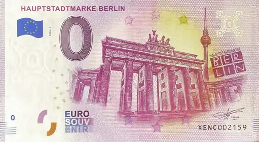 0€ banknote HAUPTSTADTMARKE BERLIN