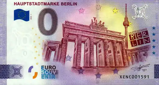 Banconota da 0€ HAUPTSTADTMARKE BERLIN