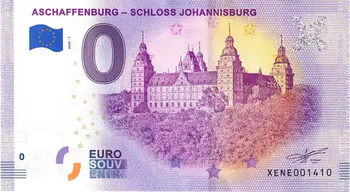 0€-Schein ASCHAFFENBURG - SCHLOSS JOHANNISBURG