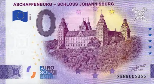 0€ banknote ASCHAFFENBURG - SCHLOSS JOHANNISBURG