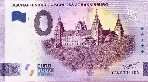 0€ banknote ASCHAFFENBURG - SCHLOSS JOHANNISBURG