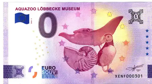 Billete de 0€ AQUAZOO LÖBBECKE MUSEUM