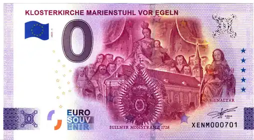 Billete de 0€ KLOSTERKIRCHE MARIENSTUHL VOR EGELN