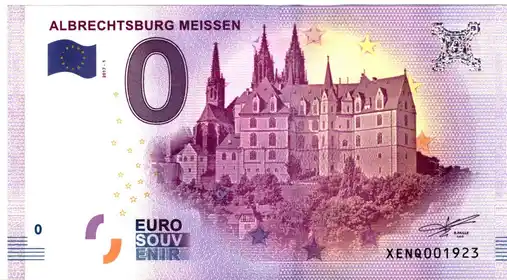 Banconota da 0€ ALBRECHTSBURG MEISSEN
