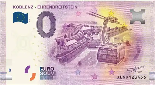 Banconota da 0€ KOBLENZ - EHRENBREITSTEIN